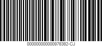 Código de barras (EAN, GTIN, SKU, ISBN): '000000000000978382-CJ'