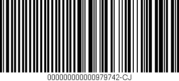 Código de barras (EAN, GTIN, SKU, ISBN): '000000000000979742-CJ'