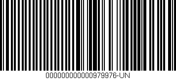 Código de barras (EAN, GTIN, SKU, ISBN): '000000000000979976-UN'