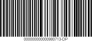 Código de barras (EAN, GTIN, SKU, ISBN): '000000000000980713-DP'