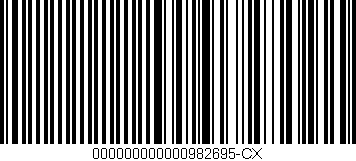 Código de barras (EAN, GTIN, SKU, ISBN): '000000000000982695-CX'