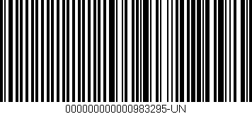 Código de barras (EAN, GTIN, SKU, ISBN): '000000000000983295-UN'