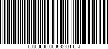 Código de barras (EAN, GTIN, SKU, ISBN): '000000000000983391-UN'
