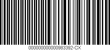 Código de barras (EAN, GTIN, SKU, ISBN): '000000000000983392-CX'
