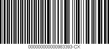 Código de barras (EAN, GTIN, SKU, ISBN): '000000000000983393-CX'