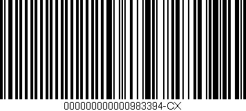 Código de barras (EAN, GTIN, SKU, ISBN): '000000000000983394-CX'