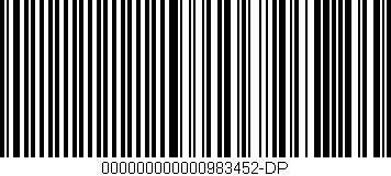 Código de barras (EAN, GTIN, SKU, ISBN): '000000000000983452-DP'