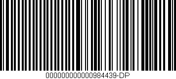 Código de barras (EAN, GTIN, SKU, ISBN): '000000000000984439-DP'
