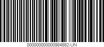 Código de barras (EAN, GTIN, SKU, ISBN): '000000000000984882-UN'