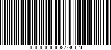 Código de barras (EAN, GTIN, SKU, ISBN): '000000000000987769-UN'
