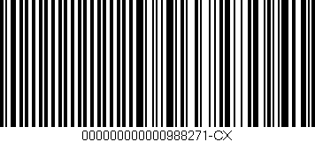 Código de barras (EAN, GTIN, SKU, ISBN): '000000000000988271-CX'