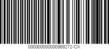 Código de barras (EAN, GTIN, SKU, ISBN): '000000000000988272-CX'