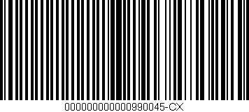 Código de barras (EAN, GTIN, SKU, ISBN): '000000000000990045-CX'