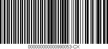 Código de barras (EAN, GTIN, SKU, ISBN): '000000000000990053-CX'