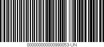Código de barras (EAN, GTIN, SKU, ISBN): '000000000000990053-UN'