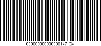 Código de barras (EAN, GTIN, SKU, ISBN): '000000000000990147-CX'