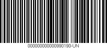 Código de barras (EAN, GTIN, SKU, ISBN): '000000000000990190-UN'