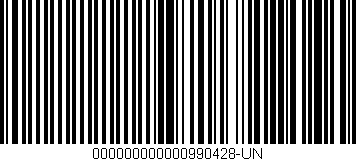 Código de barras (EAN, GTIN, SKU, ISBN): '000000000000990428-UN'