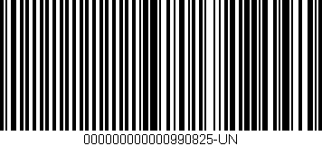 Código de barras (EAN, GTIN, SKU, ISBN): '000000000000990825-UN'