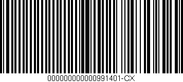 Código de barras (EAN, GTIN, SKU, ISBN): '000000000000991401-CX'