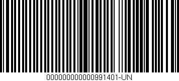 Código de barras (EAN, GTIN, SKU, ISBN): '000000000000991401-UN'