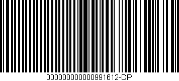 Código de barras (EAN, GTIN, SKU, ISBN): '000000000000991612-DP'