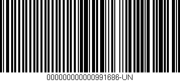 Código de barras (EAN, GTIN, SKU, ISBN): '000000000000991686-UN'