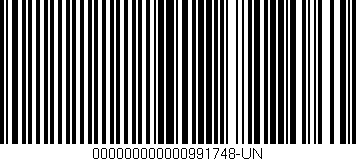 Código de barras (EAN, GTIN, SKU, ISBN): '000000000000991748-UN'