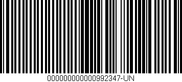 Código de barras (EAN, GTIN, SKU, ISBN): '000000000000992347-UN'