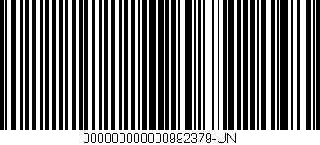 Código de barras (EAN, GTIN, SKU, ISBN): '000000000000992379-UN'