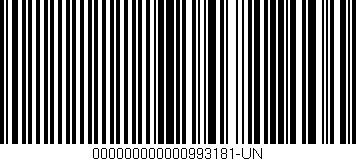 Código de barras (EAN, GTIN, SKU, ISBN): '000000000000993181-UN'