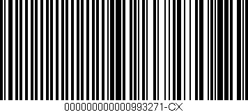 Código de barras (EAN, GTIN, SKU, ISBN): '000000000000993271-CX'
