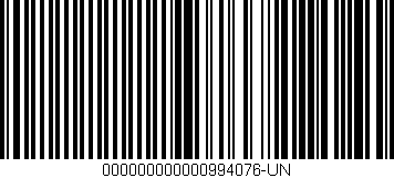Código de barras (EAN, GTIN, SKU, ISBN): '000000000000994076-UN'