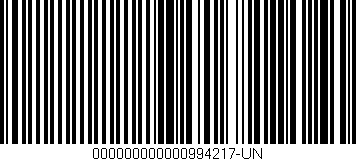 Código de barras (EAN, GTIN, SKU, ISBN): '000000000000994217-UN'