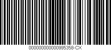 Código de barras (EAN, GTIN, SKU, ISBN): '000000000000995358-CX'