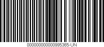 Código de barras (EAN, GTIN, SKU, ISBN): '000000000000995365-UN'