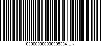 Código de barras (EAN, GTIN, SKU, ISBN): '000000000000995384-UN'