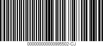 Código de barras (EAN, GTIN, SKU, ISBN): '000000000000995502-CJ'