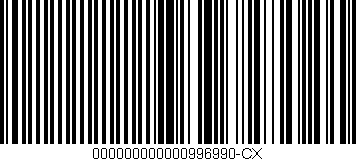 Código de barras (EAN, GTIN, SKU, ISBN): '000000000000996990-CX'