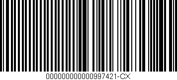 Código de barras (EAN, GTIN, SKU, ISBN): '000000000000997421-CX'