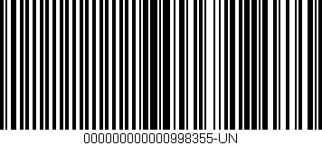Código de barras (EAN, GTIN, SKU, ISBN): '000000000000998355-UN'