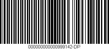 Código de barras (EAN, GTIN, SKU, ISBN): '000000000000999142-DP'
