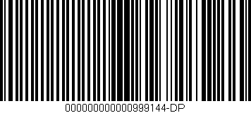 Código de barras (EAN, GTIN, SKU, ISBN): '000000000000999144-DP'