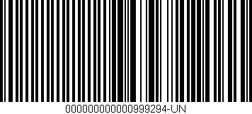 Código de barras (EAN, GTIN, SKU, ISBN): '000000000000999294-UN'