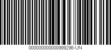 Código de barras (EAN, GTIN, SKU, ISBN): '000000000000999296-UN'
