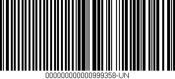 Código de barras (EAN, GTIN, SKU, ISBN): '000000000000999358-UN'