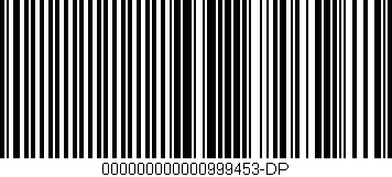 Código de barras (EAN, GTIN, SKU, ISBN): '000000000000999453-DP'