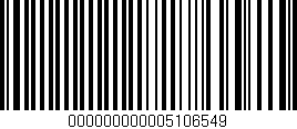 Código de barras (EAN, GTIN, SKU, ISBN): '000000000005106549'