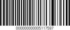 Código de barras (EAN, GTIN, SKU, ISBN): '000000000005117597'