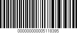 Código de barras (EAN, GTIN, SKU, ISBN): '000000000005118395'